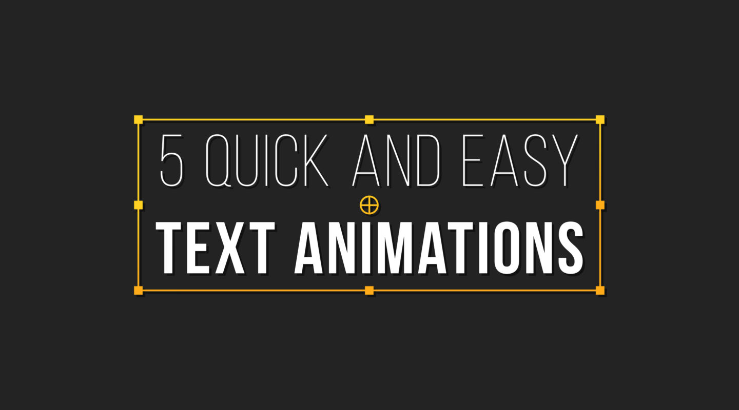 How To Create 5 Awesome Text Animations In After Effects | Motion Array